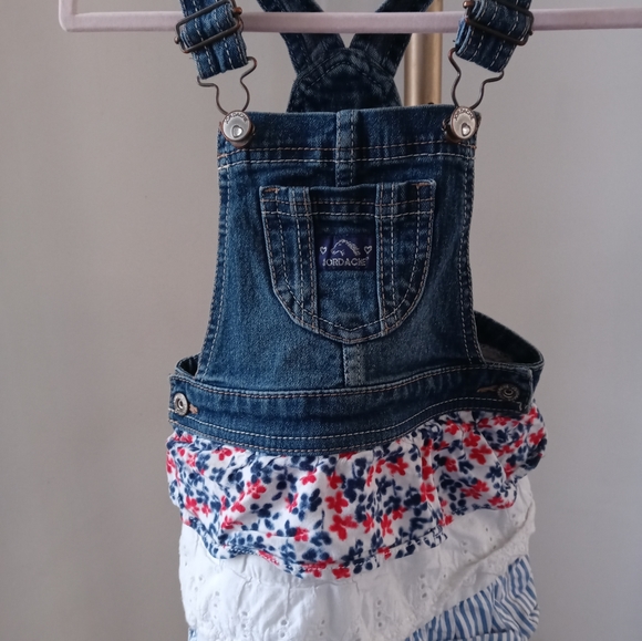 Jordache Bib Overalls Dress Size 4T - Picture 2 of 7